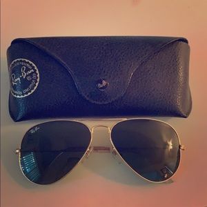 Aviator Ray- Ban glasses.